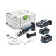 FESTOOL Meuleuse d'angle sans fil AGC 18-125 5,0 EBI-Plus